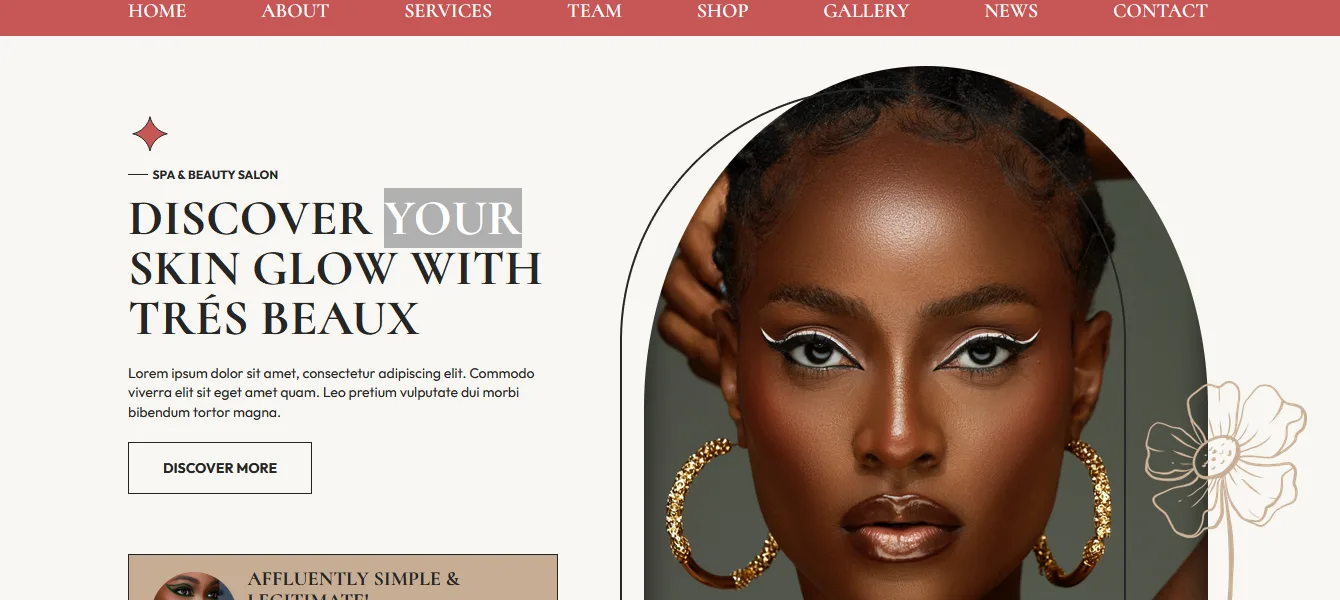 skin care e-commerce
