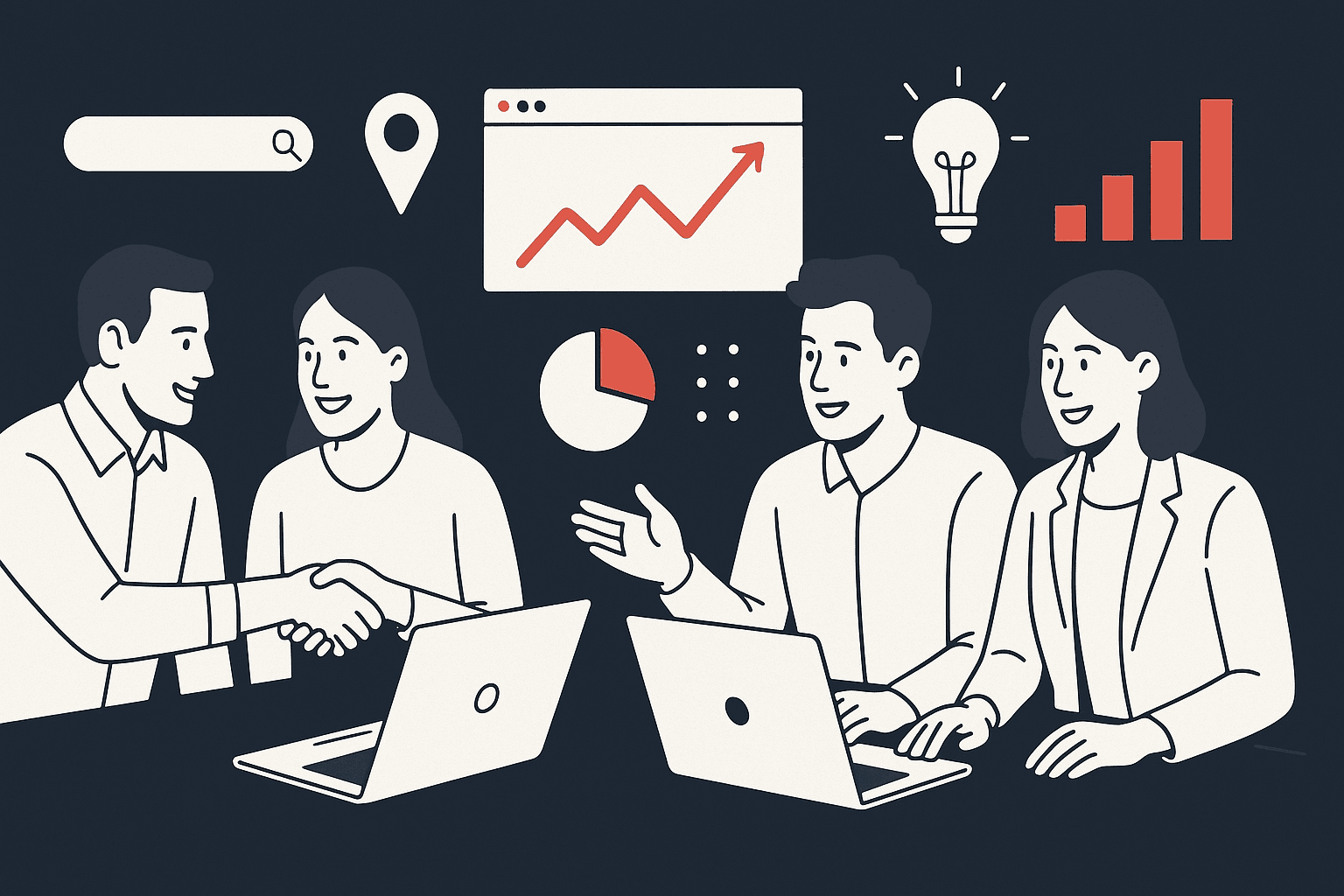 Collaborating with other local businesses for marketing Collaborating with other local businesses for marketing