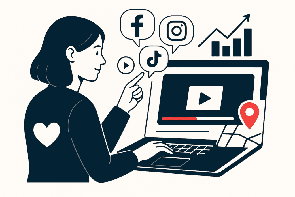 Utilizing video marketing for local engagement Choosing the Right Platforms for Local Engagement illustration for Utilizing video marketing for local engagement