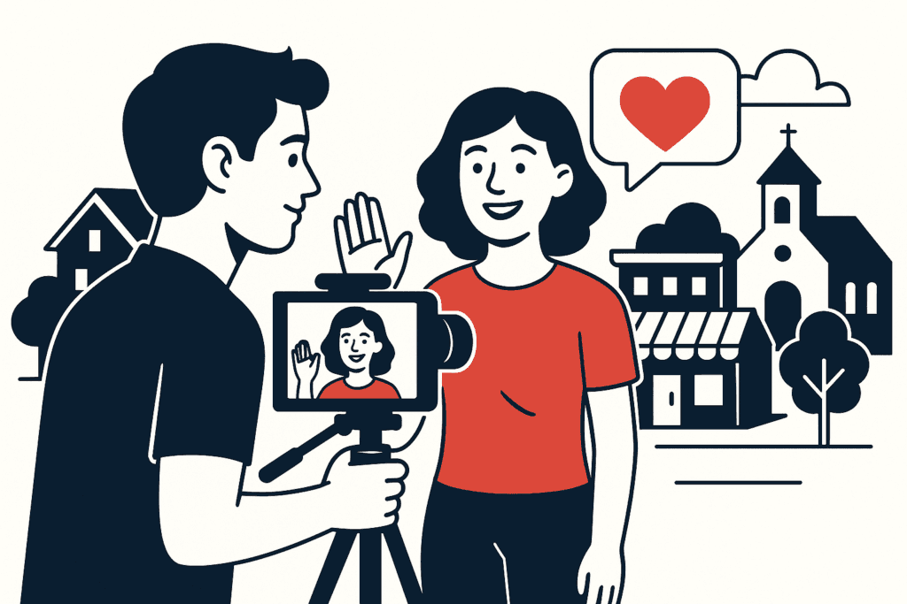Utilizing video marketing for local engagement The Power of Video Marketing in Local Communities illustration for Utilizing video marketing for local engagement